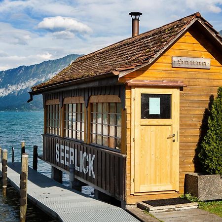 Strandhotel Seeblick Faulensee Exterior foto