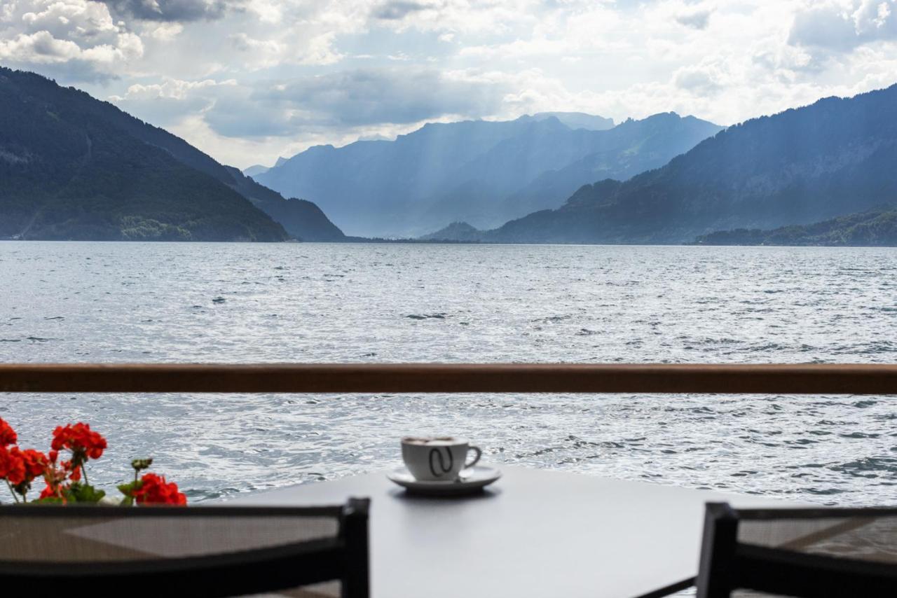 Strandhotel Seeblick Faulensee Exterior foto