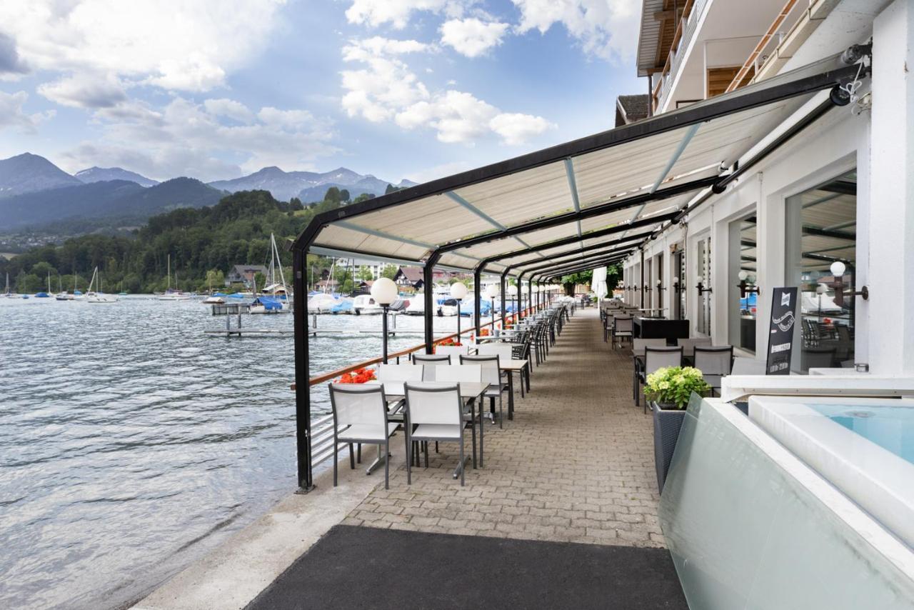 Strandhotel Seeblick Faulensee Exterior foto