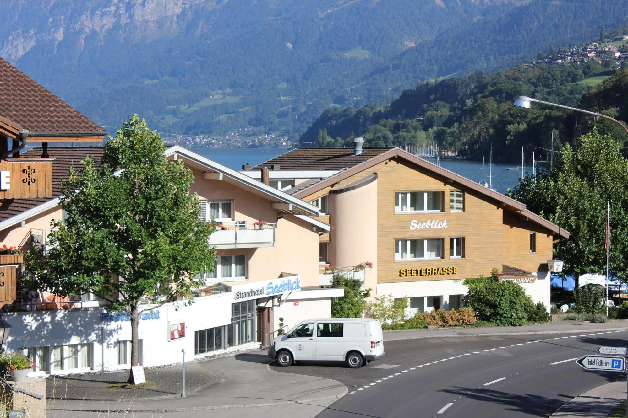 Strandhotel Seeblick Faulensee Exterior foto