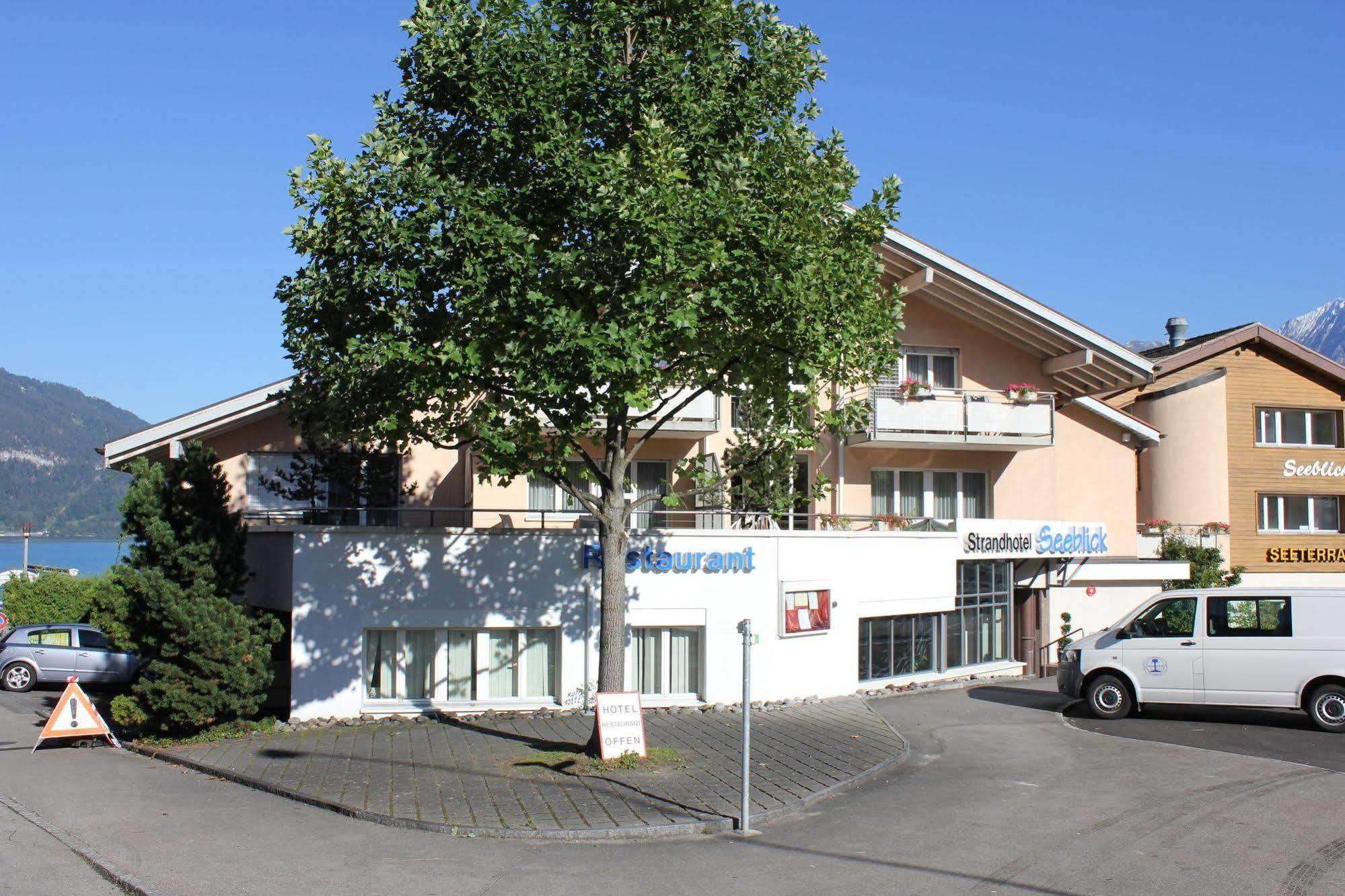 Strandhotel Seeblick Faulensee Exterior foto
