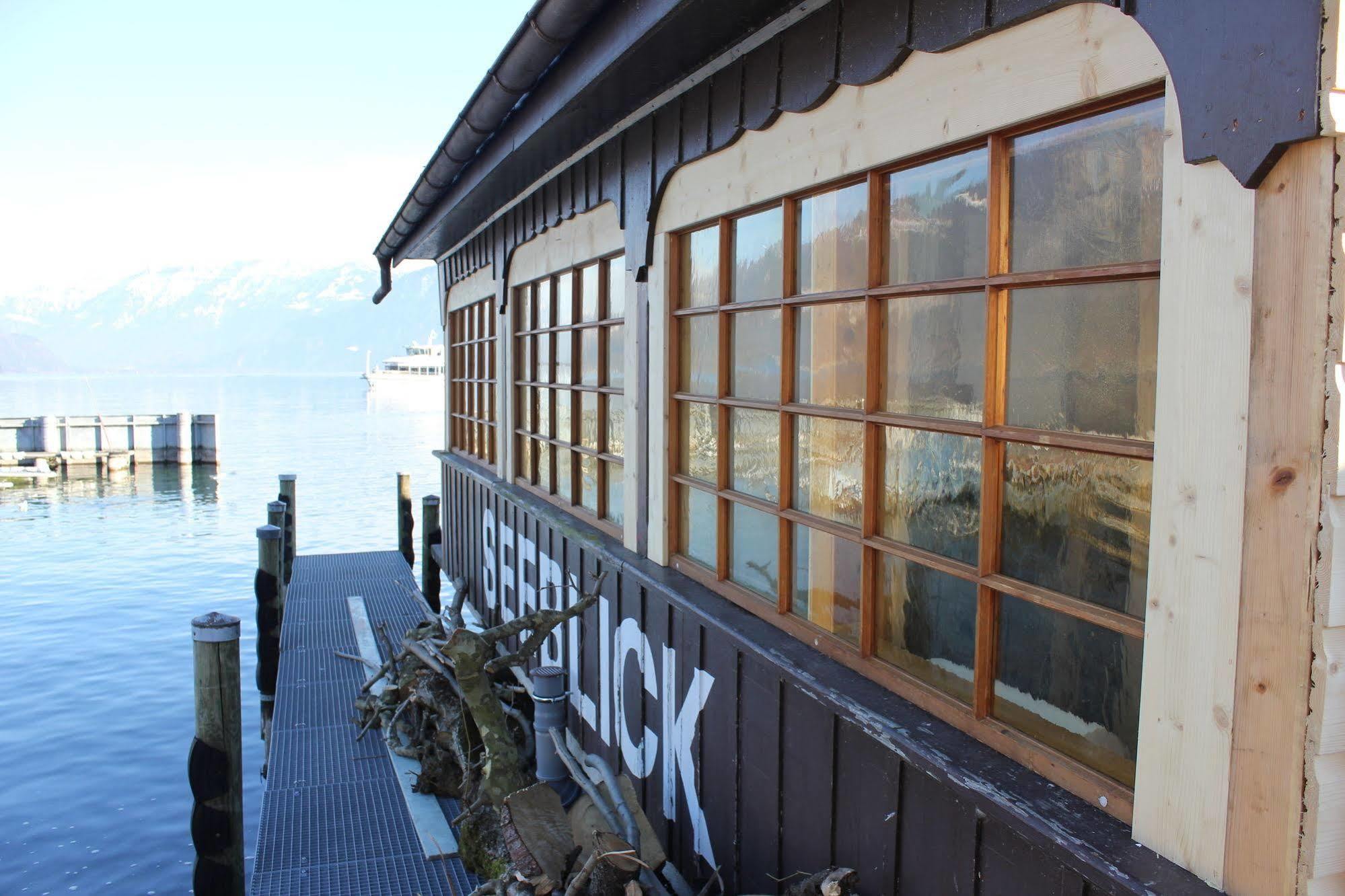 Strandhotel Seeblick Faulensee Exterior foto