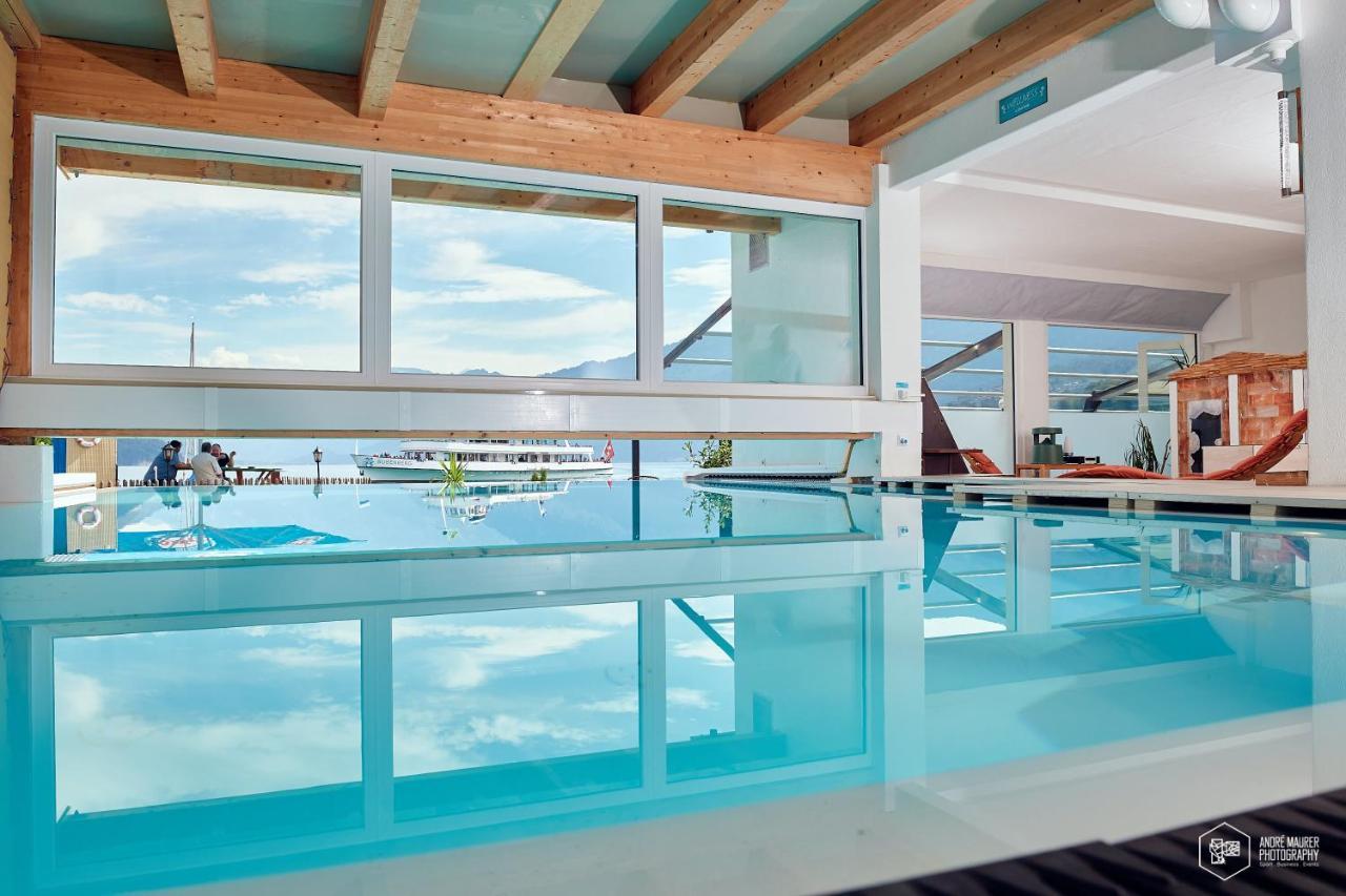 Strandhotel Seeblick Faulensee Exterior foto